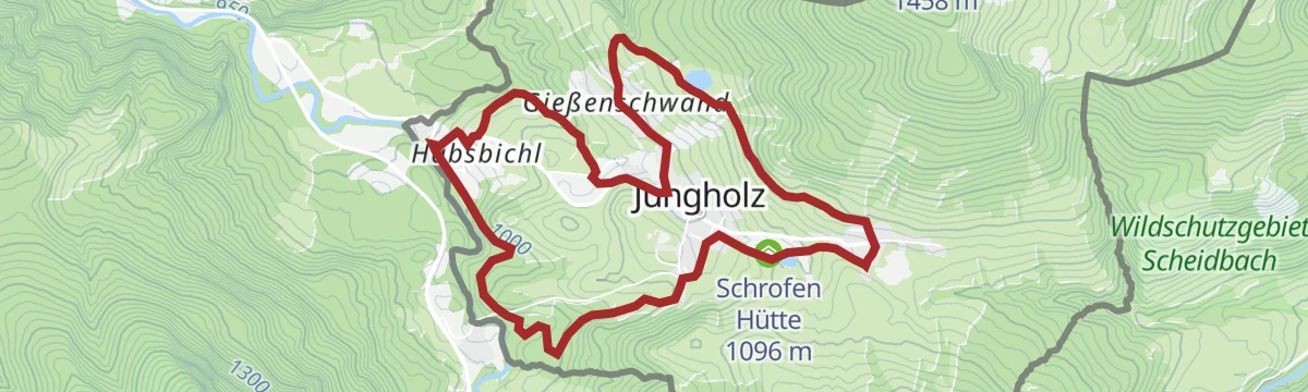 Route map: Jungholzer Dorfrunde